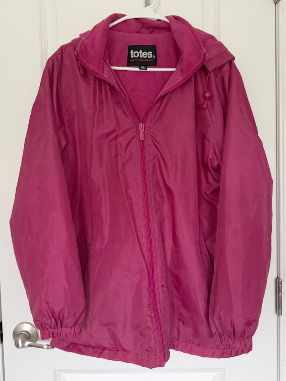 Totes Fleece-Lined Hooded Rain Jacket & Windbreaker